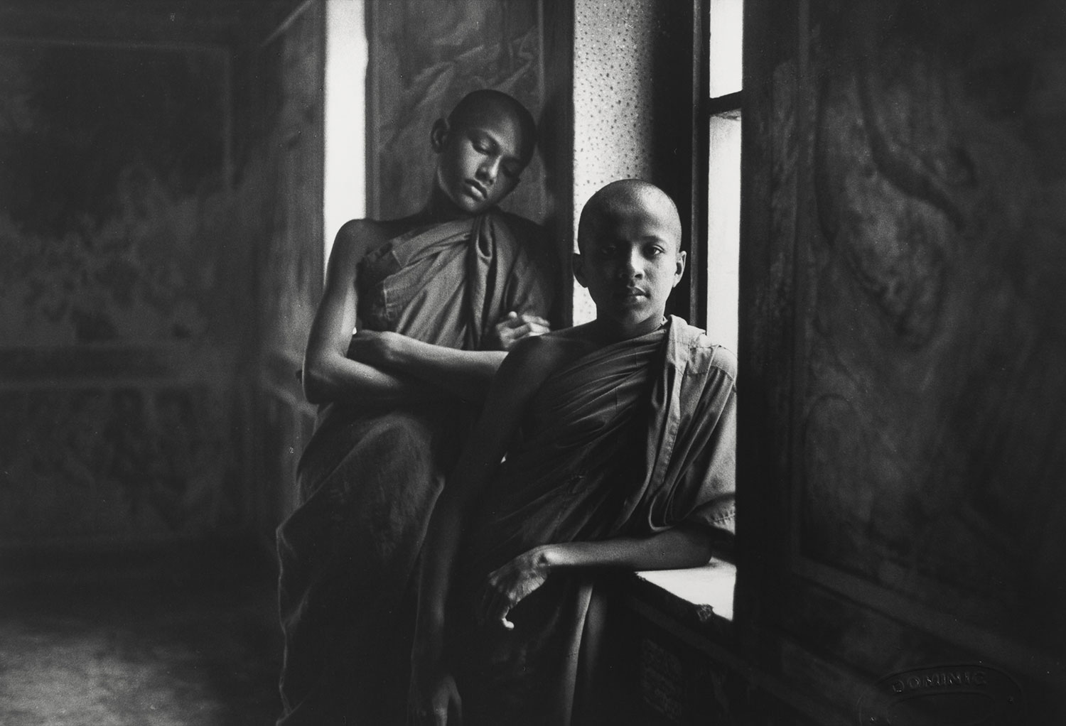 <Novice Monks at Mirissa Temple, Sri Lanka, c.1990, 