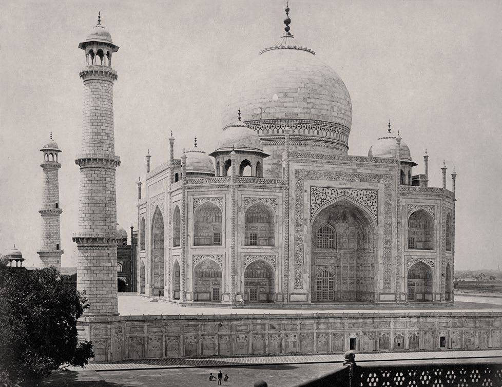 <Agra, The Taj Mahal from the corner of the quadrangle, (#1080), 1865, 1865