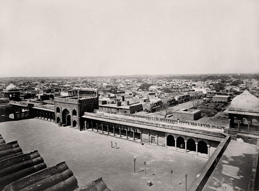 <Delhi, View of the city from the Jama Masjid, 1866, 1866