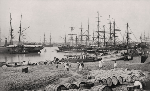 <Kolkata (formerly Calcutta), Shipping in the Hooghly, (1726), c. 1860, 1860