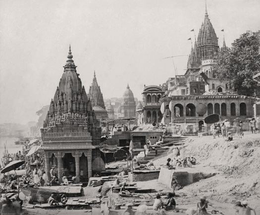 <Varanasi (formerly Benares), Vishnu temples on the Ganges, (1190), 1866, 1866