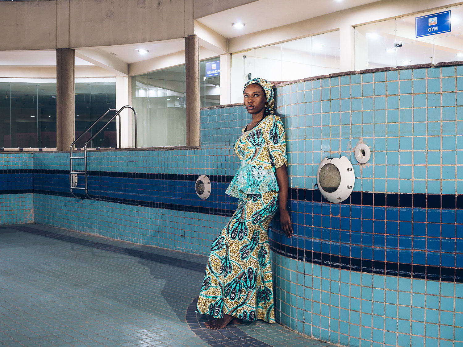 <Amina can't use the pool even when there is water in it. Greater Noida, 2017
