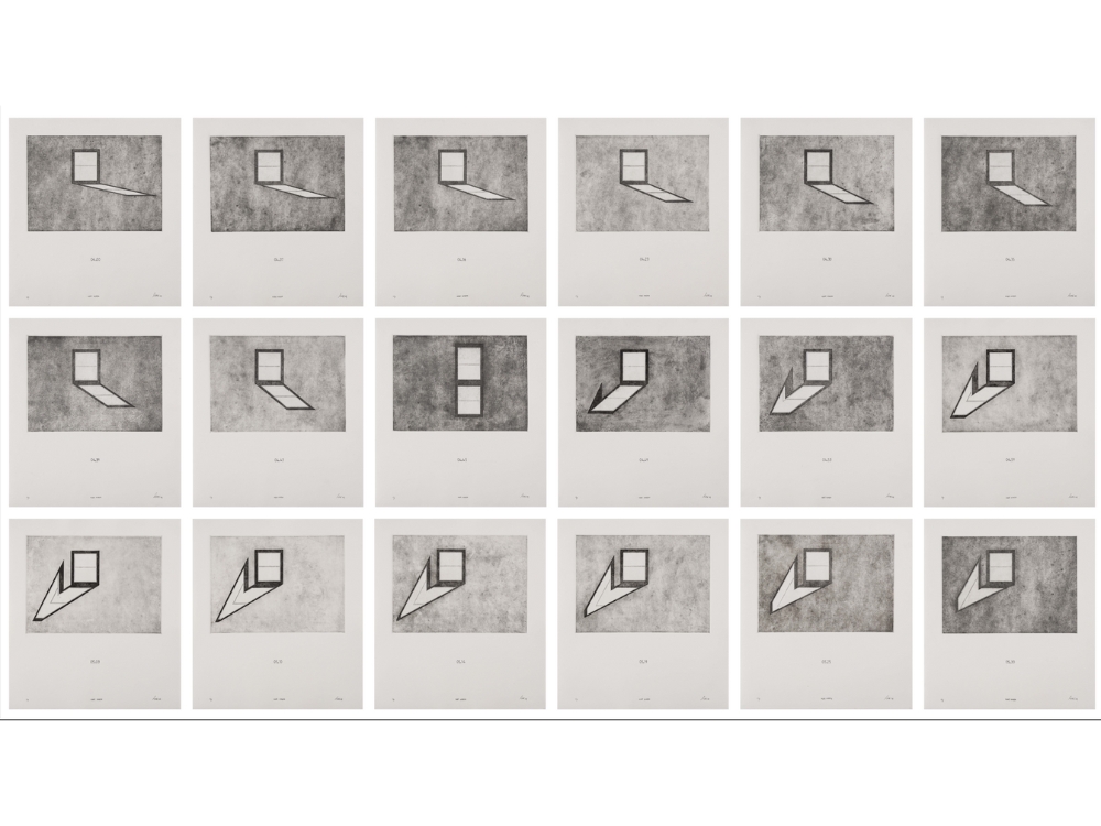 Night Window, Early Morning Etching, 2024