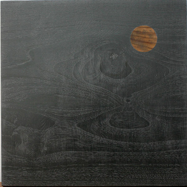 Graphite and Dry Pastel on Teak Wood, 18 x 18 inches, 2015, 