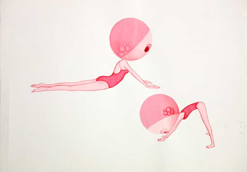 Yoga drawings, 2012